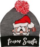 Apollo Foute kerstmutsen/wintermutsen Team Santa met verlichting