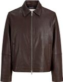 Jack & Jones Leren jas Chocolate Brown