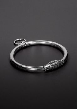 Triune Collar with Combination Lock - Medium - Silver