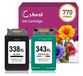 HP Cartouches d'encre - Pour HP 338 343 XL - 1 Noir et 1 Couleur