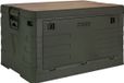 Trucky Campingbox avec couvercle, boîte de rangement, 75 L, boîte pliable, pliable, 58 x 40 x 33 cm, vert