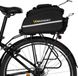 Wozinsky WBB19BK Sacoche de vélo 35L Noir Housse de pluie incluse