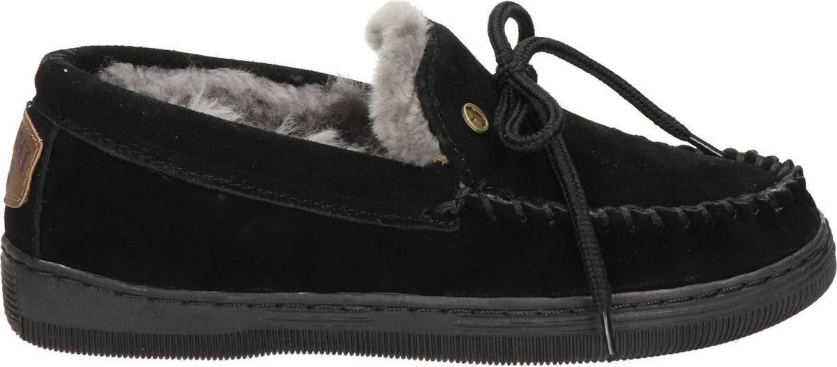 Warmbat Koala Suede Dames Pantoffels - Black - Maat 38