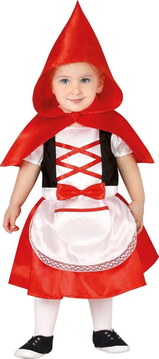 Fiestas Guirca Roodkapje Verkleedjurk - Maat 12-24 Maanden - Rood