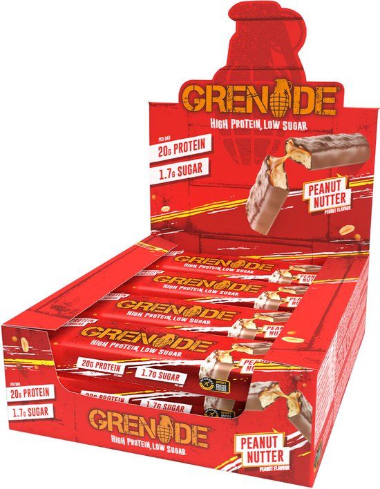 Grenade Carb Killa Bars - Proteïne Repen - Pindakaas - 12 Eiwitrepen (720 gram)
