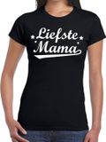 Bellatio Decorations Shoppartners Bv Liefste mama cadeau t-shirt zwart dames - kado shirt voor moeders M
