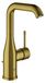 GROHE ééngreeps wastafelkraan Essence 24174_1, L-Size, Crafted metalen bedieningshendel, trekstang-afvoergarnituur 1 1/4'', geborsteld crafted cool sunrise, 24174GF1