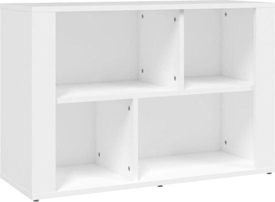 vidaXL Dressoir 80x30x54 cm bewerkt hout wit