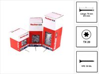 fischer Power-Fast II FPF II CTF 5 x 70 mm BC verzonken kop met binnenste ster TX20 volledig schroefdraad gegalvaniseerd blauw gepassiveerd - 670684