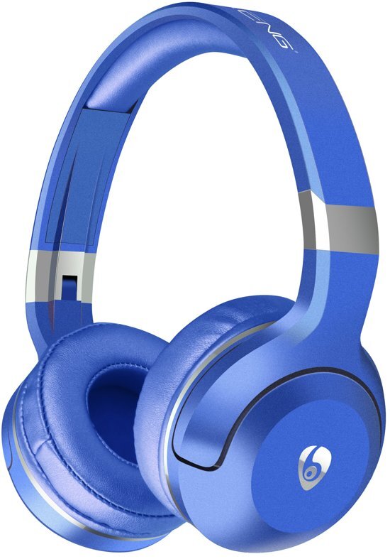 OVLENG BT806 Blauw - ALL IN 1: Draadloze Bluetooth Koptelefoon / Headset EN Bluetooth Speaker - 6 uur Batterij - MP3-speler, Radio en Bel functie (met Microfoon)