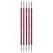 KnitPro Royale: Breien Pins: Sets van 6: Double Ended: 20cm x 5.00mm, Berkenhout, messing, Multi-Colour, 5mm