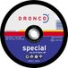 Dronco AS24RBAHN-350FH/22 metalen snijschijven, As 24 R baan Special, 350 mm diameter, 4 mm dik, 22,23 mm schachtdiameter, 5,500 omw/min, 10 stuks