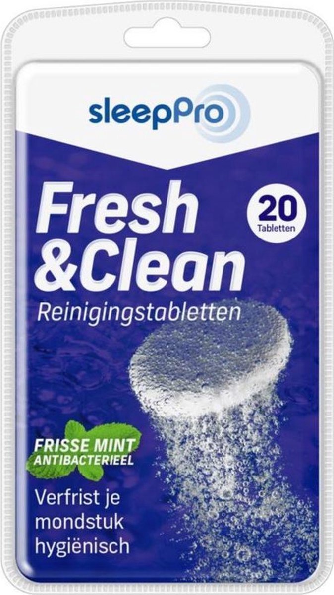 Sleeppro Fresh & Clean Reinigingstabletten voor Snurkbeugel - 20 tabletten