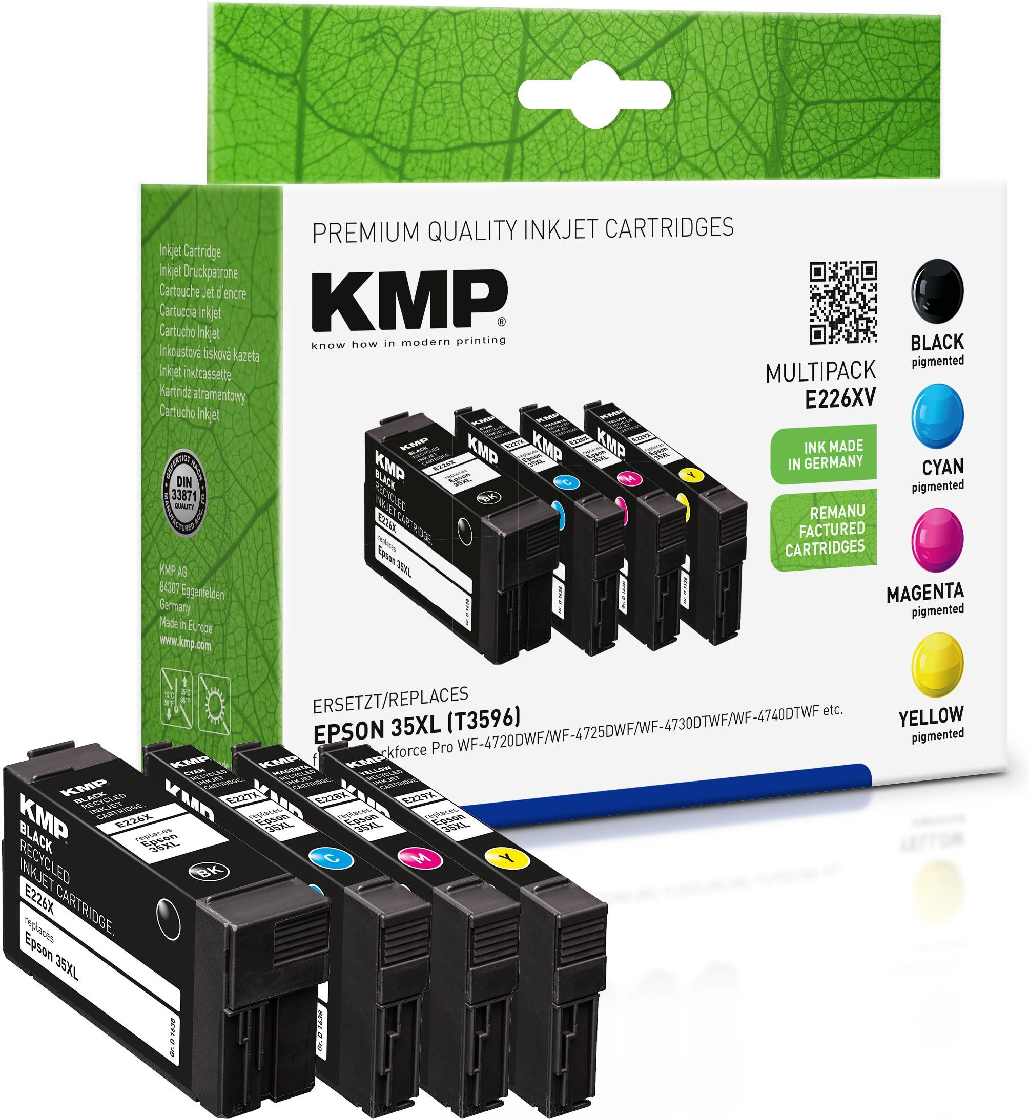 KMP MULTIPACK E226XV - 1638,4005 - Tonercartridges