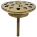 Xellanz Korv Bouchon de vidange ouvert - Grille - 5/4inch - Laiton brossé