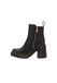 Dr. Martens Spence Sandale Bottes en cuir avec talon et fermeture éclair en noir, taille : 38