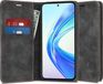 Techsuit Hoesje geschikt voor HONOR 90 Smart/X7b - Confy Book Wallet Case - Zwart