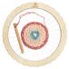 Ronde métier à tisser pour enfants en bois jouet kit de tissage + fil à tisser arts et artisanat pour enfants - fournitures d'art - âge 3+