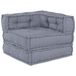 vidaXL Modulebankeenheid Stof Grijs 70 x 70 x 56 cm