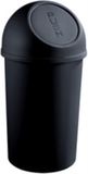 helit H2401282 - Push-afvalbak „the flip“ 25 L lichtgrijs