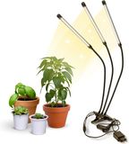 Mobiclinic Growflex x3 - Kweeklamp - Groeilamp - Plantenlamp LED - 3 modi - 6000K - Grow light - 10 helderheidsniveaus - 60W - 3 koppen - Groeilamp led full spectrum - Timer - 360° draaibaar - Flexibel - Kamerplanten - USB