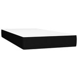 vidaXL Boxspringbed met matras, stof, zwart, 100x200 cm