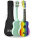 3rd Avenue Sopraan Ukelele 21 Inch met Tas, Regenboog
