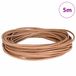 vidaXL Leren koord 1 bruin Ø3 mm x 5 m leer