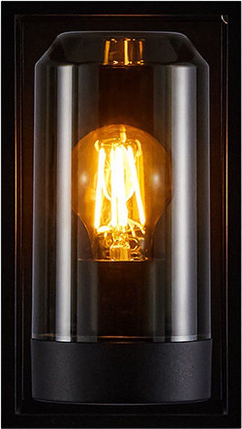 Nordlux Griffin Wandlamp Smoked - Buiten - E27 - Met Dimfunctie