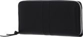 PICARD Leren Portemonnee Stripes 1 Zip Wallet Black Zwart