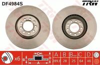 TRW Remschijf DF4984S