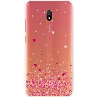 Xiaomi Redmi 8A Confettis de coeurs rose bedrukt siliconen hoesje