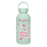Pepe Jeans Abbey roestvrijstalen fles groen 6,5 x 18,5 x 6,5 cm