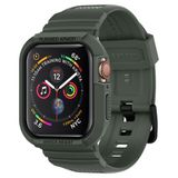 Spigen Rugged Armor Pro - Apple Watch 45MM / 44MM Coque et Bracelet - Vert