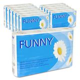 Funny AG-068 keukenrol, 3-laags, 50 vellen per rol, hoogwit (48-pack)