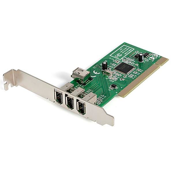 StarTech.com 4-poort PCI 1394a FireWire Adapter Kaart - 3 Extern, 1 Intern