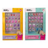Create it! kunstnagels Candy Explosion zelfklevend nagelset multi.