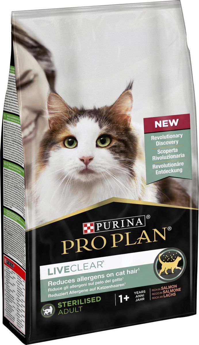 PRO PLAN LiveClear Sterilised Adult Zalm - Kattenvoer - 1.4kg