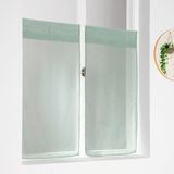 HomeMaison Linder Kaolin 0169/41/427 vitrage, 60 x 120 cm, lichtgroen, 1 paar