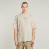 G-Star Checquard Tweeter 1/2 Sl T-shirt Heren Katoen Wit Maat L
