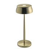 Zafferano Sister Light Draagbare LED tafellamp IP65 Binnen of Buiten, 4-traps touchdimmer, Aluminium, Magnetische steun, hoogte 32,8 cm - Geanodiseerd Goud
