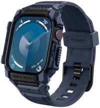 Spigen Rugged Armor Pro Hoesje en Bandje Geschikt voor Apple Watch 11/10 46MM Blauw