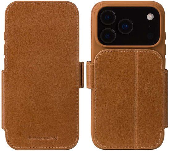 dbramante1928 Copenhagen Bookcase geschikt voor Apple iPhone 17 Pro Max - Tan