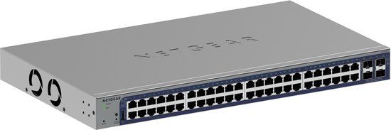 NETGEAR GS752TX - Smart Managed Netwerk Switch - 48 Poorten Gigabit Ethernet - 4 SFP+ Uplinks - 176 Gbps Switching Capaciteit