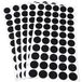 Adsamm® 250 x Zelfklevende Viltdoppen Zwart Ø 20 mm Rond 1,5 mm Dun