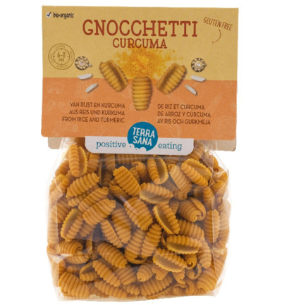 TerraSana Gnocchetti curcuma rijst met curcuma 250 G