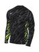 NIKE Functioneel shirt grijs / lichtgroen / zwart / offwhite
