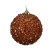 Decoris Kerstbal foam d10cm bruin/kleur(en)