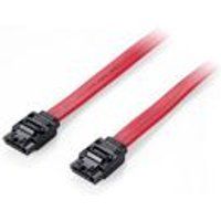 Digital data communications Equip - SATA-kabel - Serial ATA 150/300/600 - SATA (V) naar SATA (V) - 50 cm - vergrendeld - rood