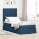 Maison Exclusive - Lit LED avec rangement et matelas, bleu, 100 x 200 cm, tissu